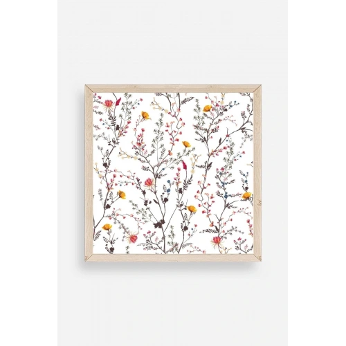 Yaprak Ahşap Çerçeveli Tablo 42 x 42