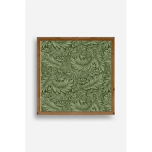 Yaprak Ahşap Çerçeveli Tablo 42 x 42