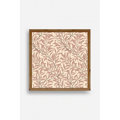 Yaprak Ahşap Çerçeveli Tablo 42 x 42