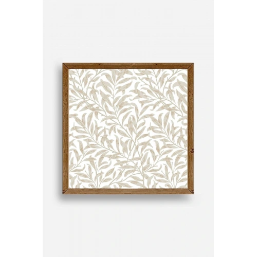 Yaprak Ahşap Çerçeveli Tablo 42 x 42