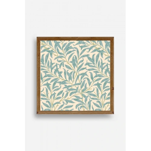 Yaprak Ahşap Çerçeveli Tablo 42 x 42