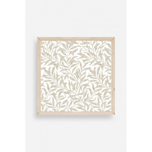 Yaprak Ahşap Çerçeveli Tablo 50 x 50