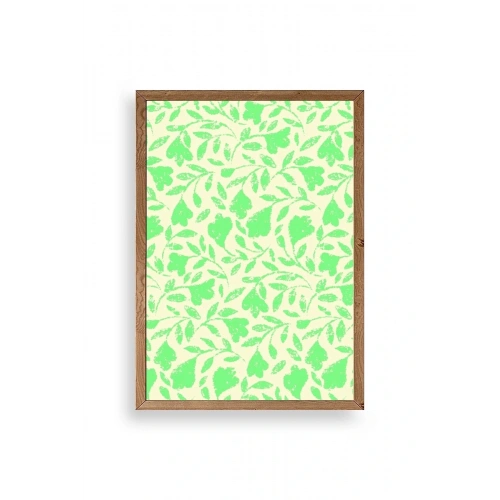 Yapraklar Ahşap Çerçeveli Tablo 17 x 23