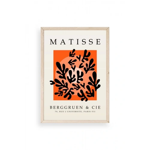 Yapraklar Ahşap Çerçeveli Tablo 17 x 23