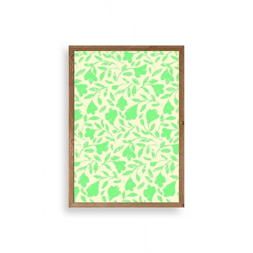 Yapraklar Ahşap Çerçeveli Tablo 23 x 30