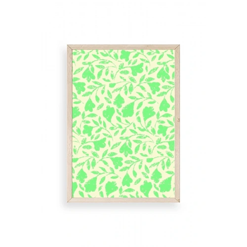 Yapraklar Ahşap Çerçeveli Tablo 23 x 30