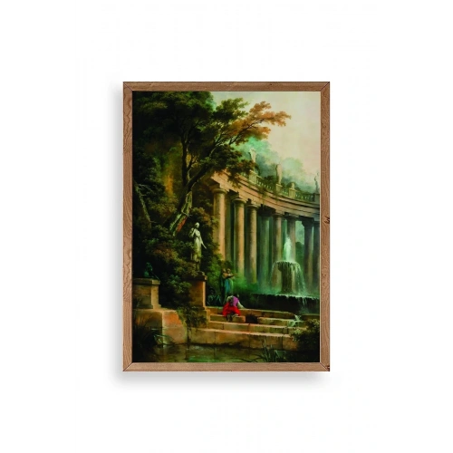 Yapraklar Ahşap Çerçeveli Tablo 23 x 30