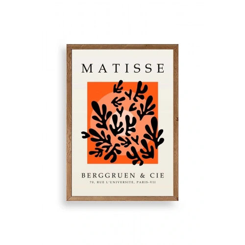 Yapraklar Ahşap Çerçeveli Tablo 23 x 30