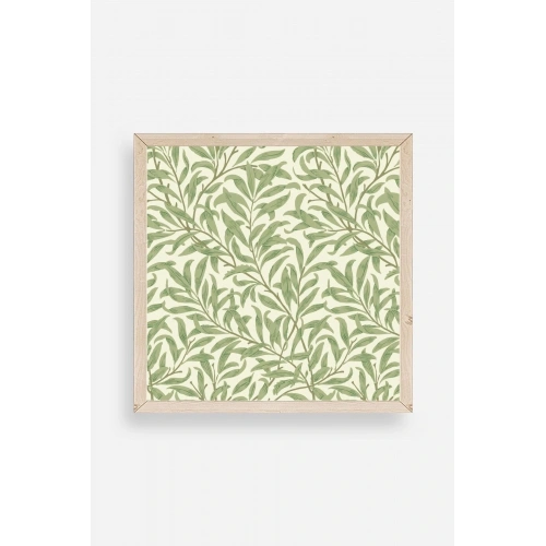 Yapraklar Ahşap Çerçeveli Tablo 50 x 50