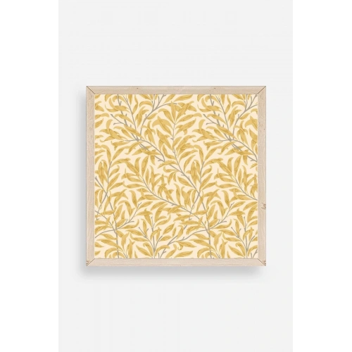 Yapraklar Ahşap Çerçeveli Tablo 50 x 50