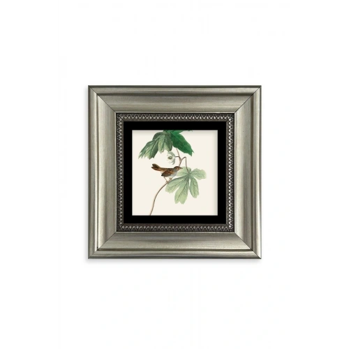 Yapraklar Çerçeveli Taş Tablo 20 cm