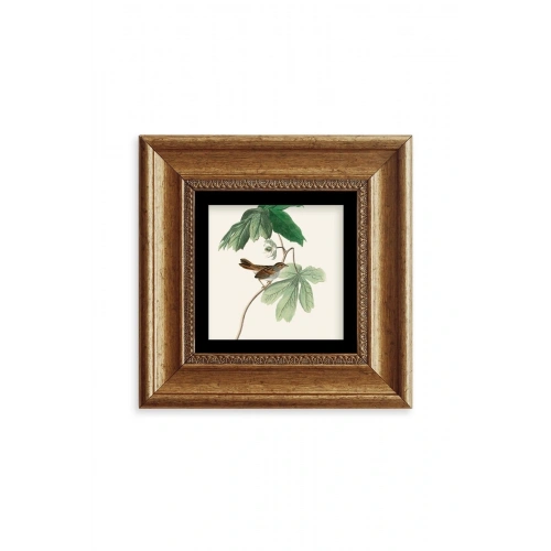 Yapraklar Çerçeveli Taş Tablo 20 cm