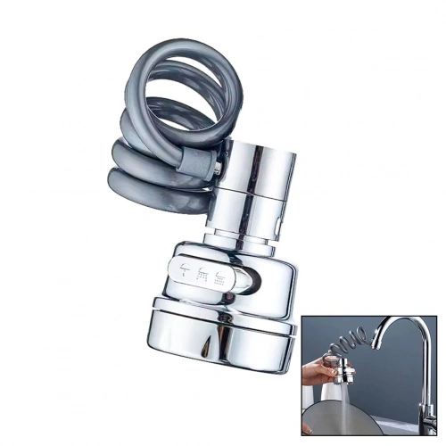 YAYLI HORTUMLU - KADEMELİ KROM TEK BAŞLIK KUBAR - BATARYA UCU (5365)