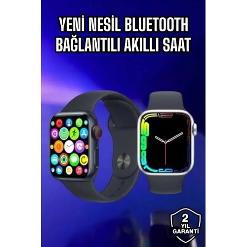Yeni Nesil Akıllı Saat Bluetooth Bağlantılı Amoled Ekran