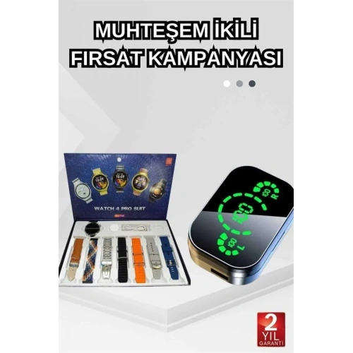 Yeni Nesil Akıllı Saat Ve Bluetooth Kulaklık Seti