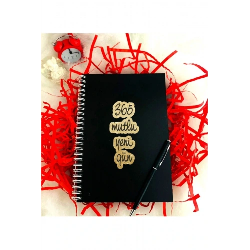 Yeni Yıl 365 Mutlu Yeni Gün Defter Kalem Seti