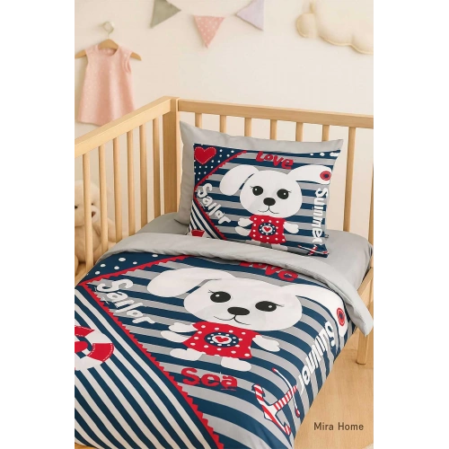 Newborn Baby Boy Bedding Set 100% Cotton Sailor