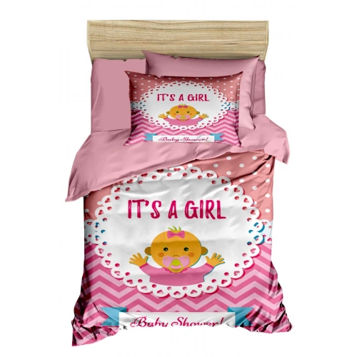 Newborn Girl Baby Bedding Set 100% Cotton Baby Pacifier