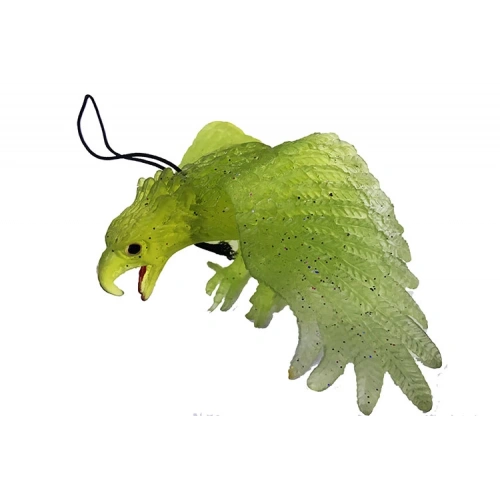 Yeşil Renk Yumuşak Plastik Şaka Kartal Yarasa Anahtarlık Şaka Malzemesi (5365)