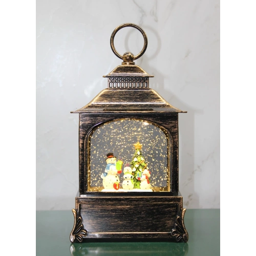 Yılbaşı Temalı Işıklı Müzikli Kar Küresi Model 3