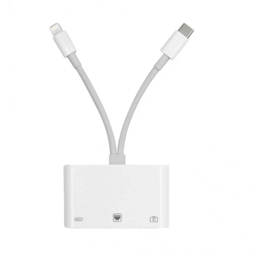 Yüksek Hızlı Ethernet Adaptörü Lightning Ve Type-c Uyumlu