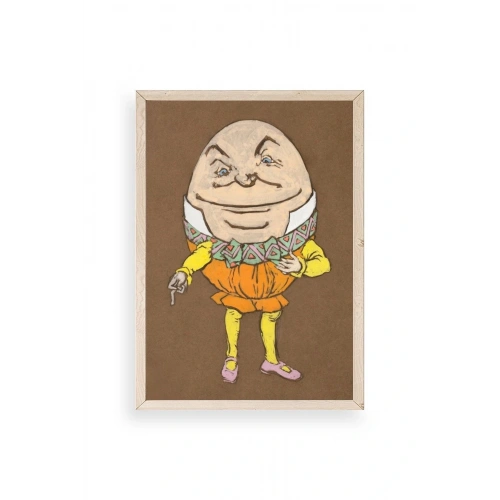 Yumurta Adam Ahşap Çerçeveli Tablo 50 x 70