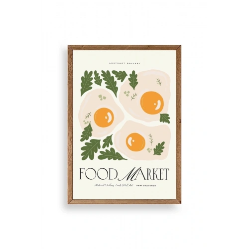 Yumurta Ahşap Çerçeveli Tablo 23 x 30