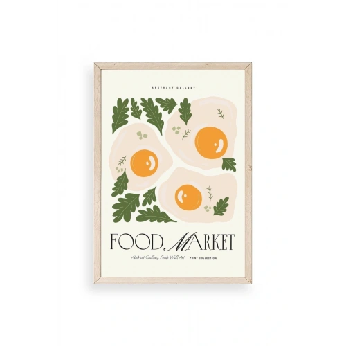 Yumurta Ahşap Çerçeveli Tablo 23 x 30