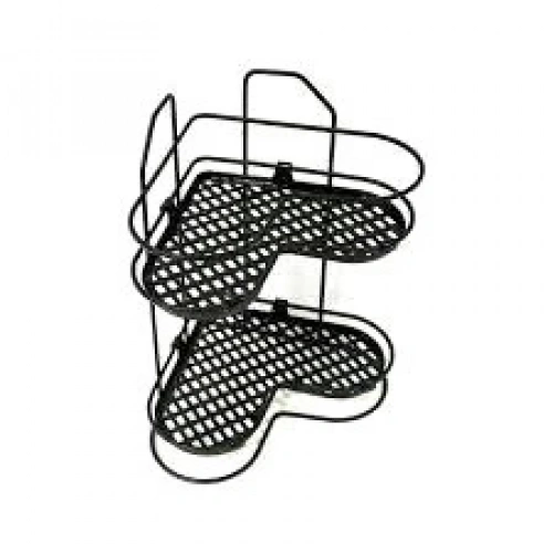 ZARİF 2Lİ KÖŞELK SİYAH BEYAZ KROM (5365)