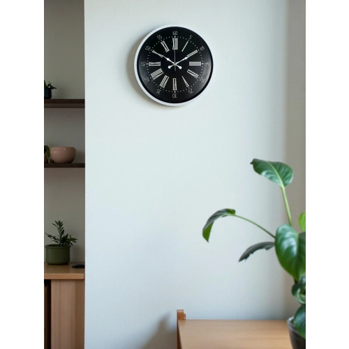 Zentime 36 Cm Beyaz Dekoratif Duvar Saati