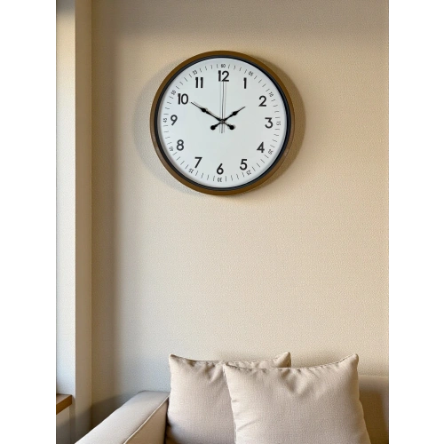 Zentime 36 Cm Kahverengi Dekoratif Duvar Saati