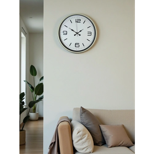 Zentime 36 Cm Krem Dekoratif Duvar Saati