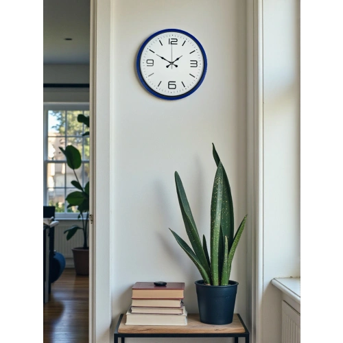 Zentime 36 Cm Lacivert Dekoratif Duvar Saati