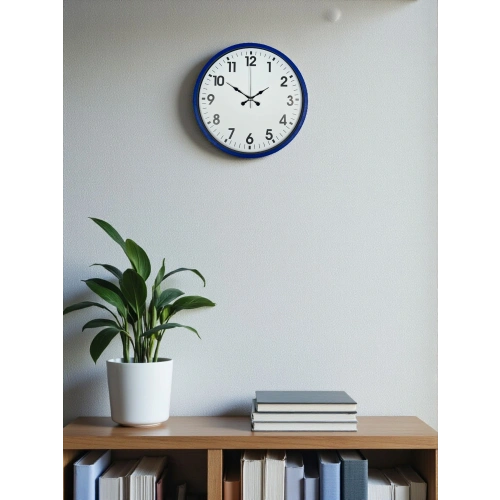 Zentime 36 Cm Lacivert Dekoratif Duvar Saati