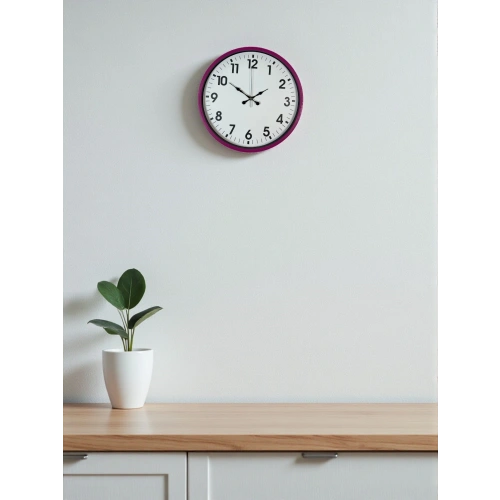 Zentime 36 Cm Pembe Dekoratif Duvar Saati