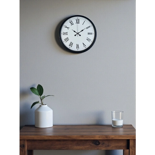 Zentime 36 Cm Siyah Dekoratif Duvar Saati