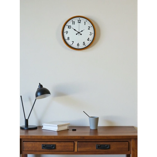 Zentime 36 Cm Turuncu Dekoratif Duvar Saati