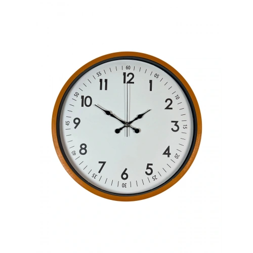 Zentime 36 Cm Turuncu Dekoratif Duvar Saati