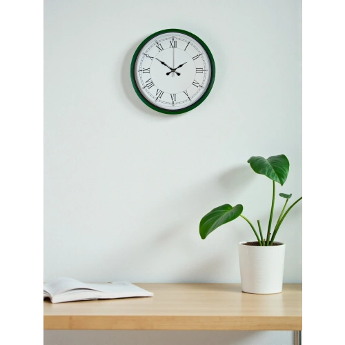 Zentime 36 Cm Yeşil Dekoratif Duvar Saati