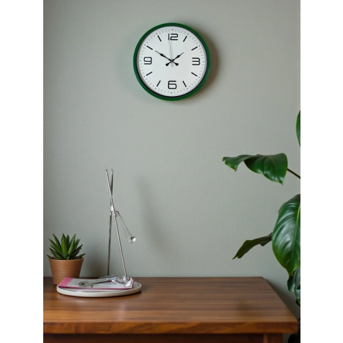 Zentime 36 Cm Yeşil Dekoratif Duvar Saati