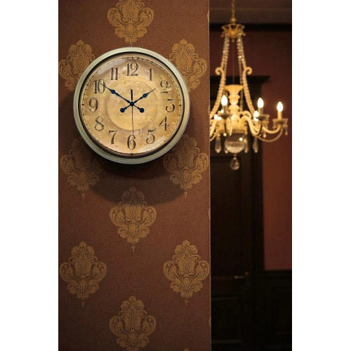 Zentime 40 Cm Eskitme Vintage Duvar Saati