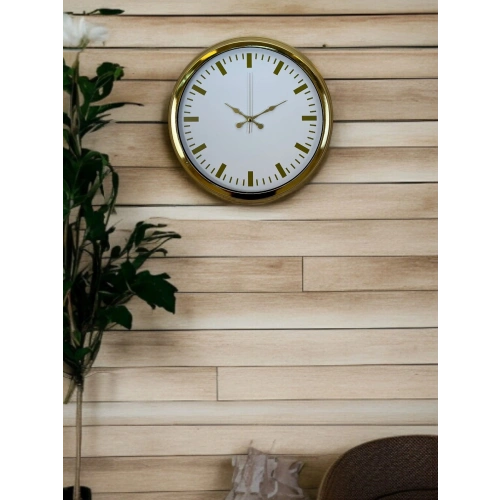Zentime 40 Cm Gold Lüks Duvar Saati