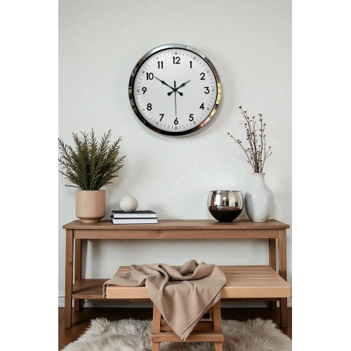 Zentime 40 Cm Krom Elegance Duvar Saati