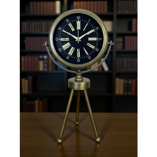 Zentime Eskitme Vintage Üç Ayaklı Duvar Saati