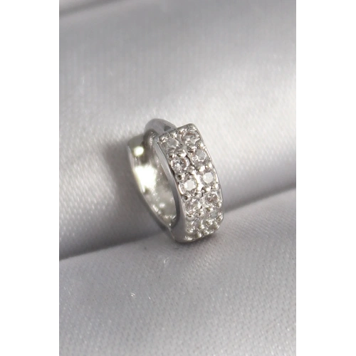Zirkon Taşlı Tragus Piercing 6mm 1.2mm Çelik