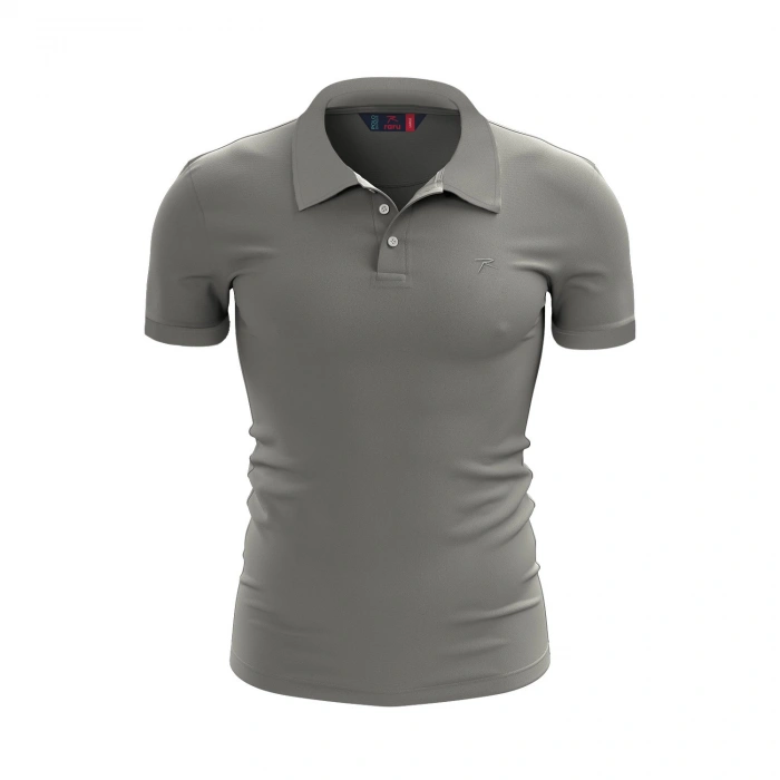 %100 Pamuk Polo T-Shirt IMPERO GRİ