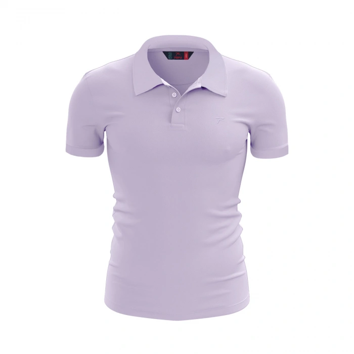%100 Pamuk Polo T-Shirt IMPERO LİLA