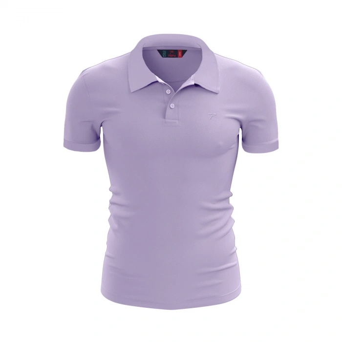 %100 Pamuk Polo T-Shirt IMPERO LİLA