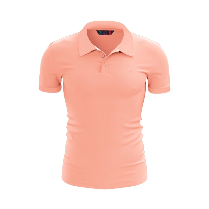 %100 Pamuk Polo T-Shirt IMPERO PEMBE