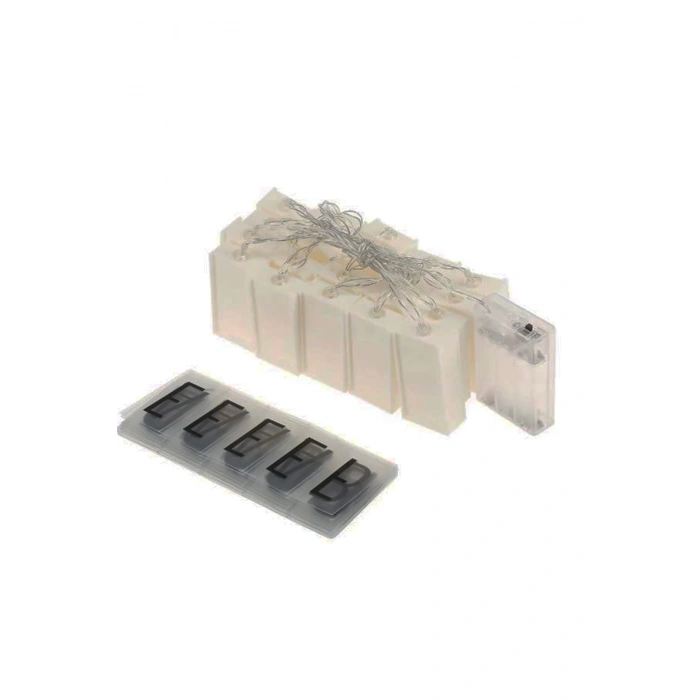 10&apos;lu Lightbox Işıklı Harf Mesaj Panosu Dekoratif Harf Işık Zinciri (5365)